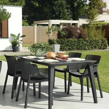 Silla Butaca De Terraza Exterior Wide Air Negra