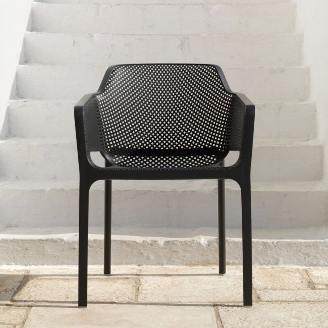 Silla Butaca De Terraza Exterior Wide Air Negra